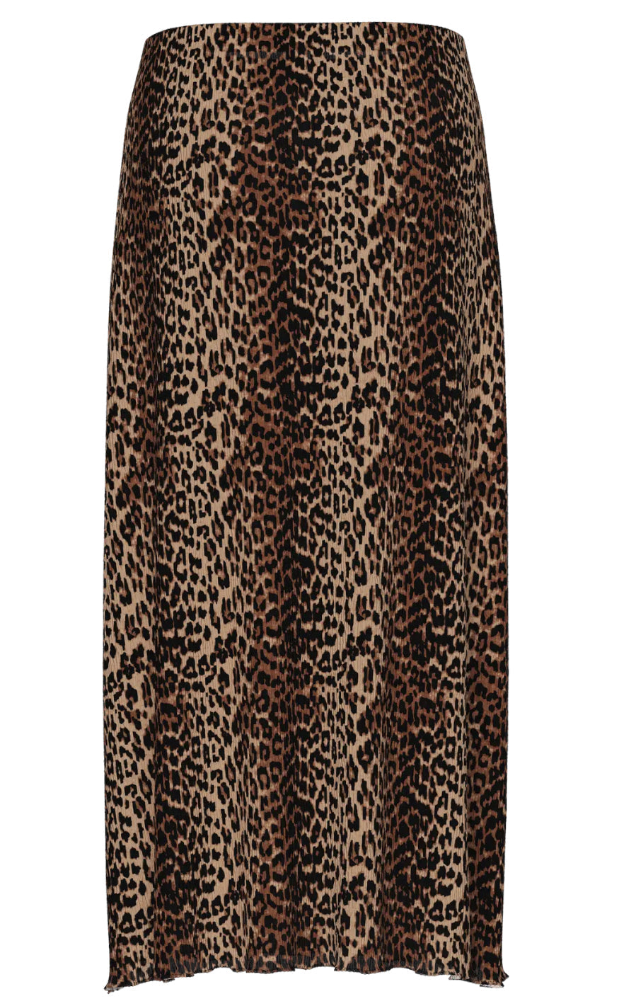 Pieces Skjørt - Flora - Black Leo