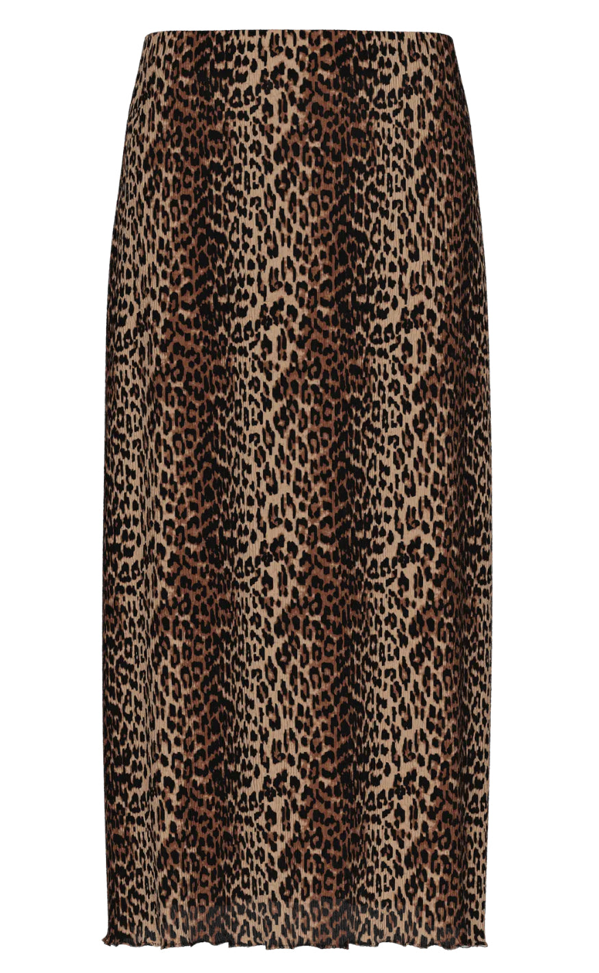 Pieces Skjørt - Flora - Black Leo
