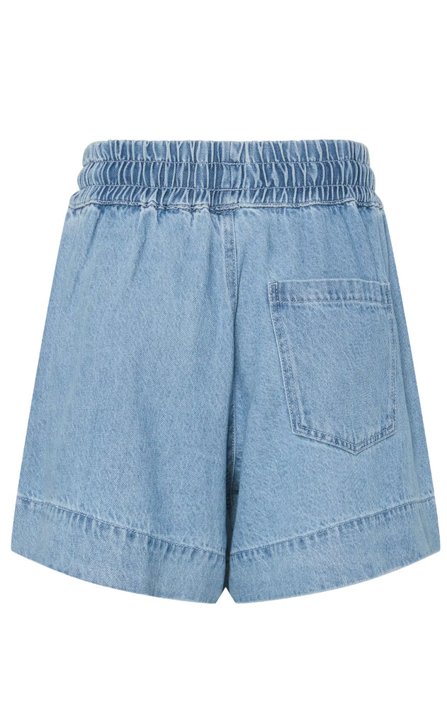 Pieces Shorts - Flora - Light Blue Denim
