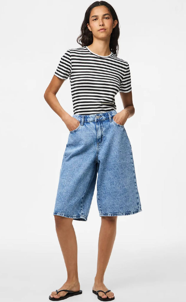 Pieces Shorts - Sky - Medium Blue Denim