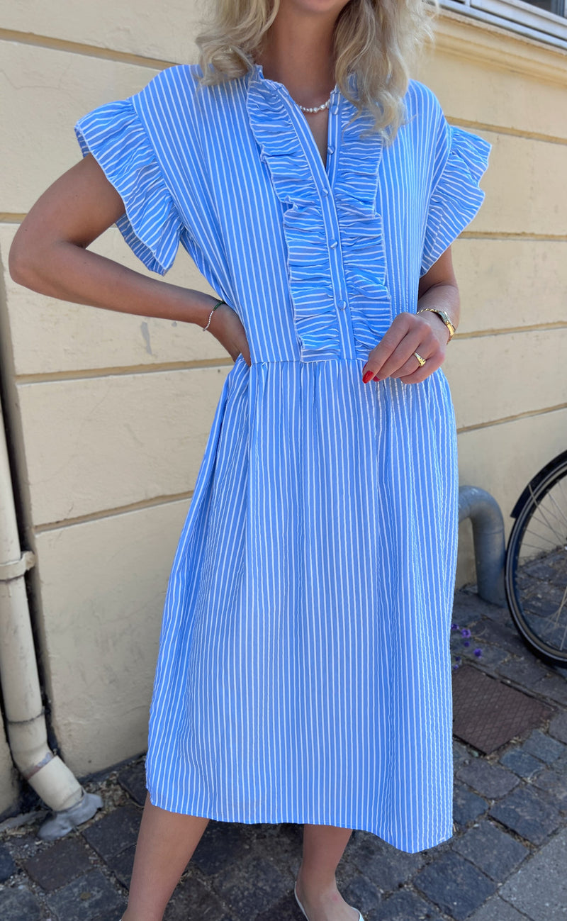 INA Copenhagen Kjole - Amelia - Blue Striped