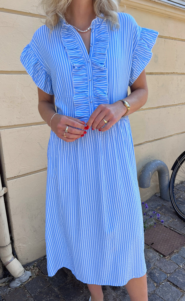 INA Copenhagen Kjole - Amelia - Blue Striped