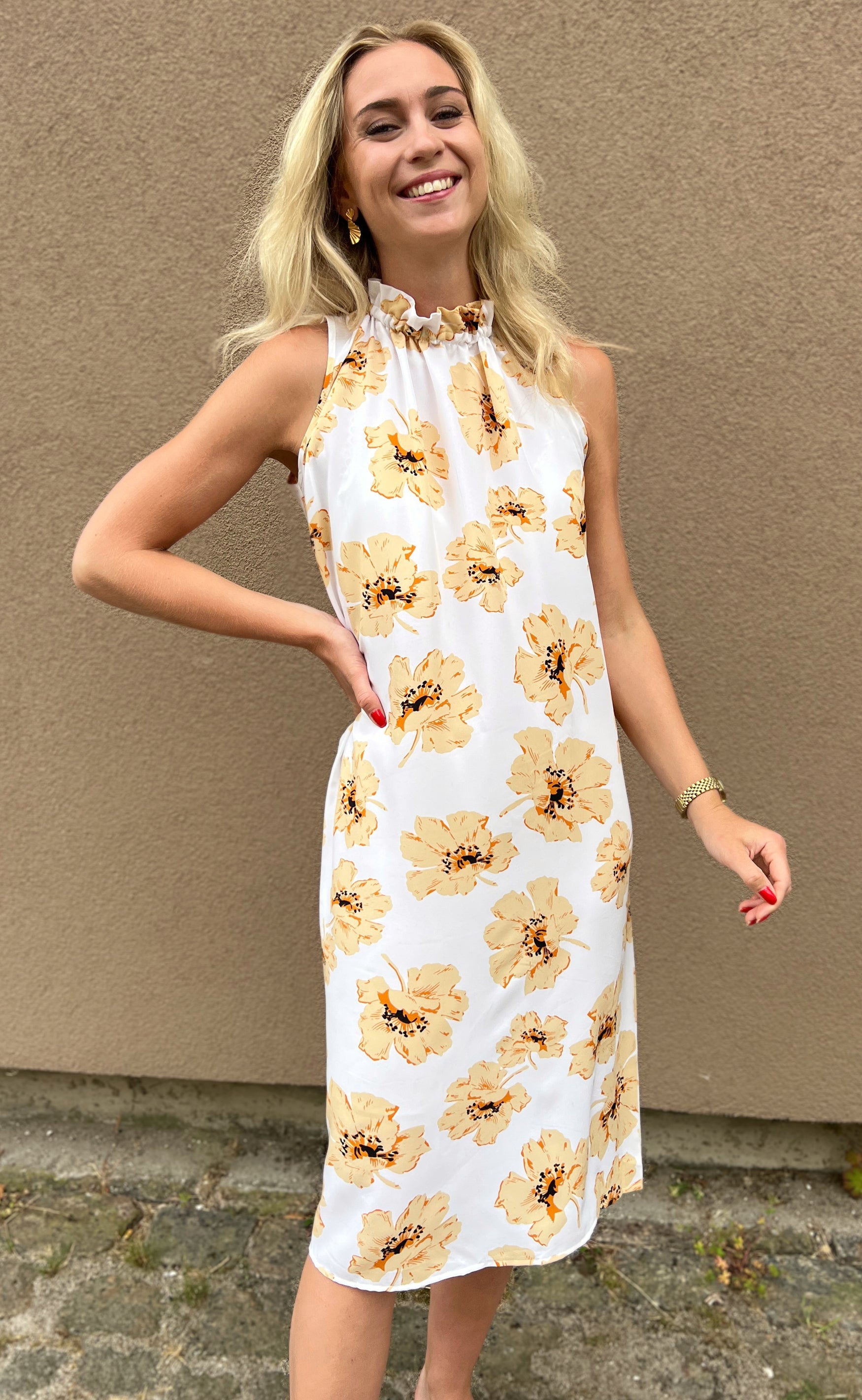 INA Copenhagen Kjole - Ellen - Sun Flower