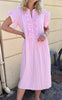 Say INA Copenhagen Kjole - Amelia - Pink Striped