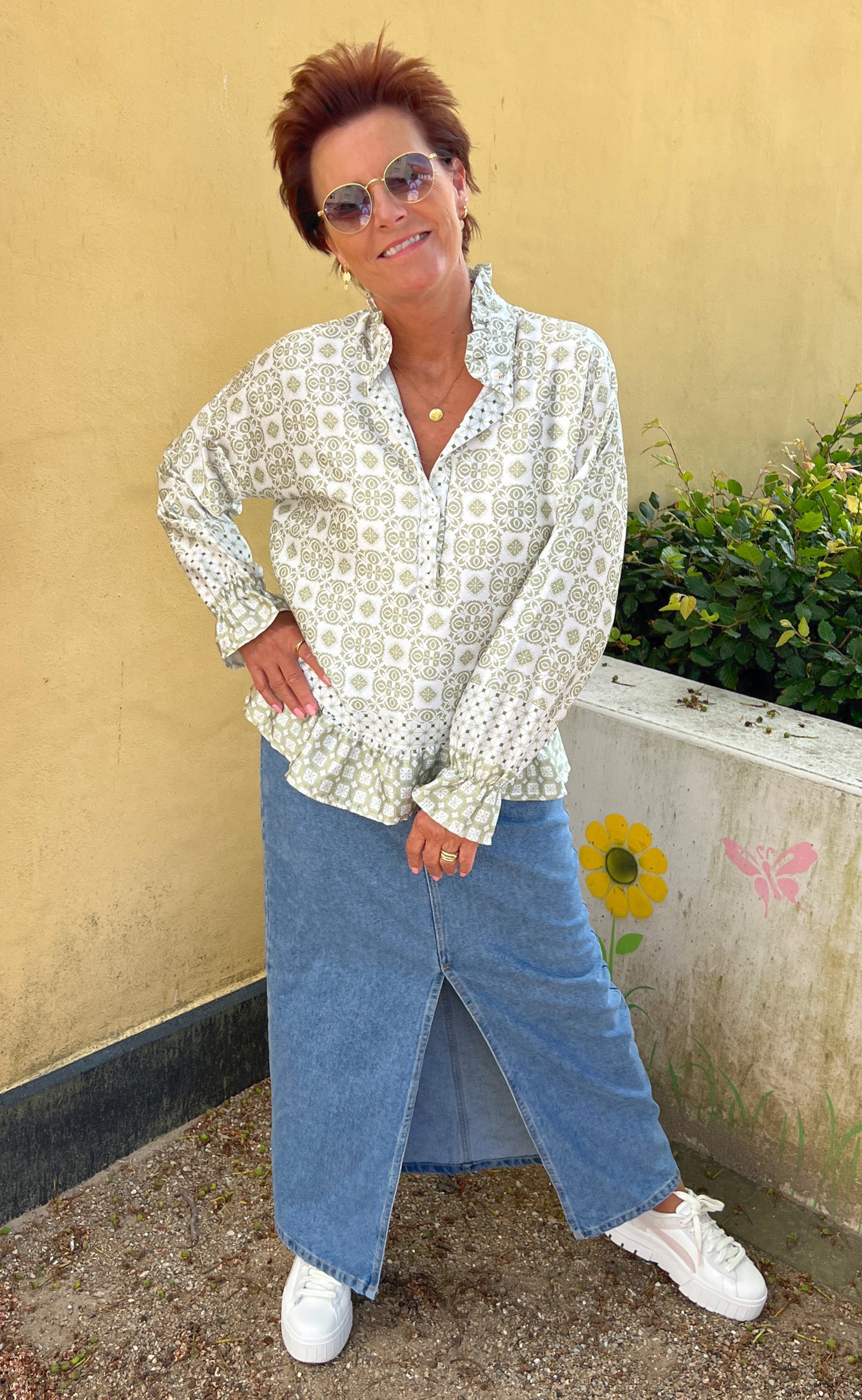 Marta Du Chateau Bluse - 5846 - Kaki
