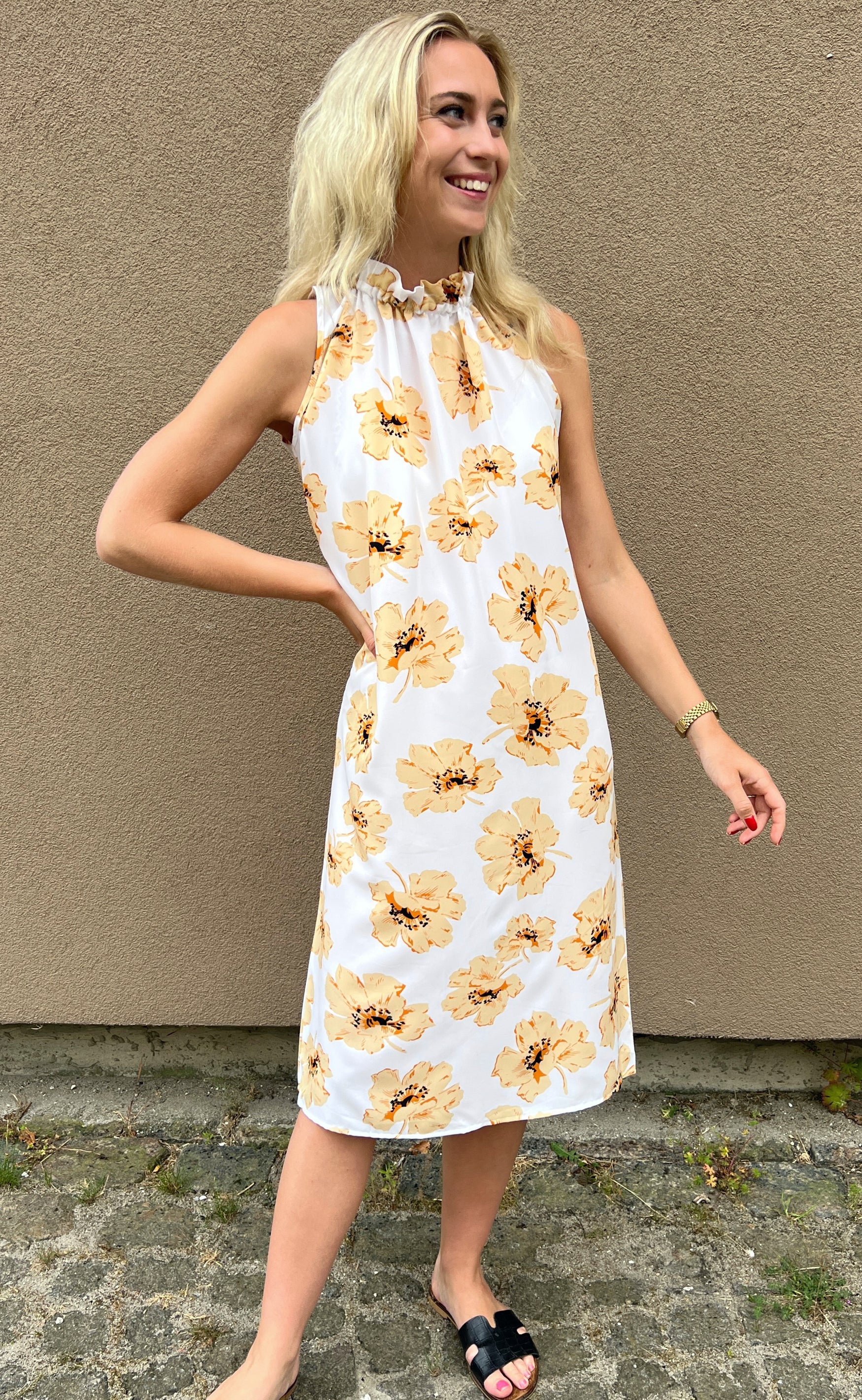 INA Copenhagen Kjole - Ellen - Sun Flower