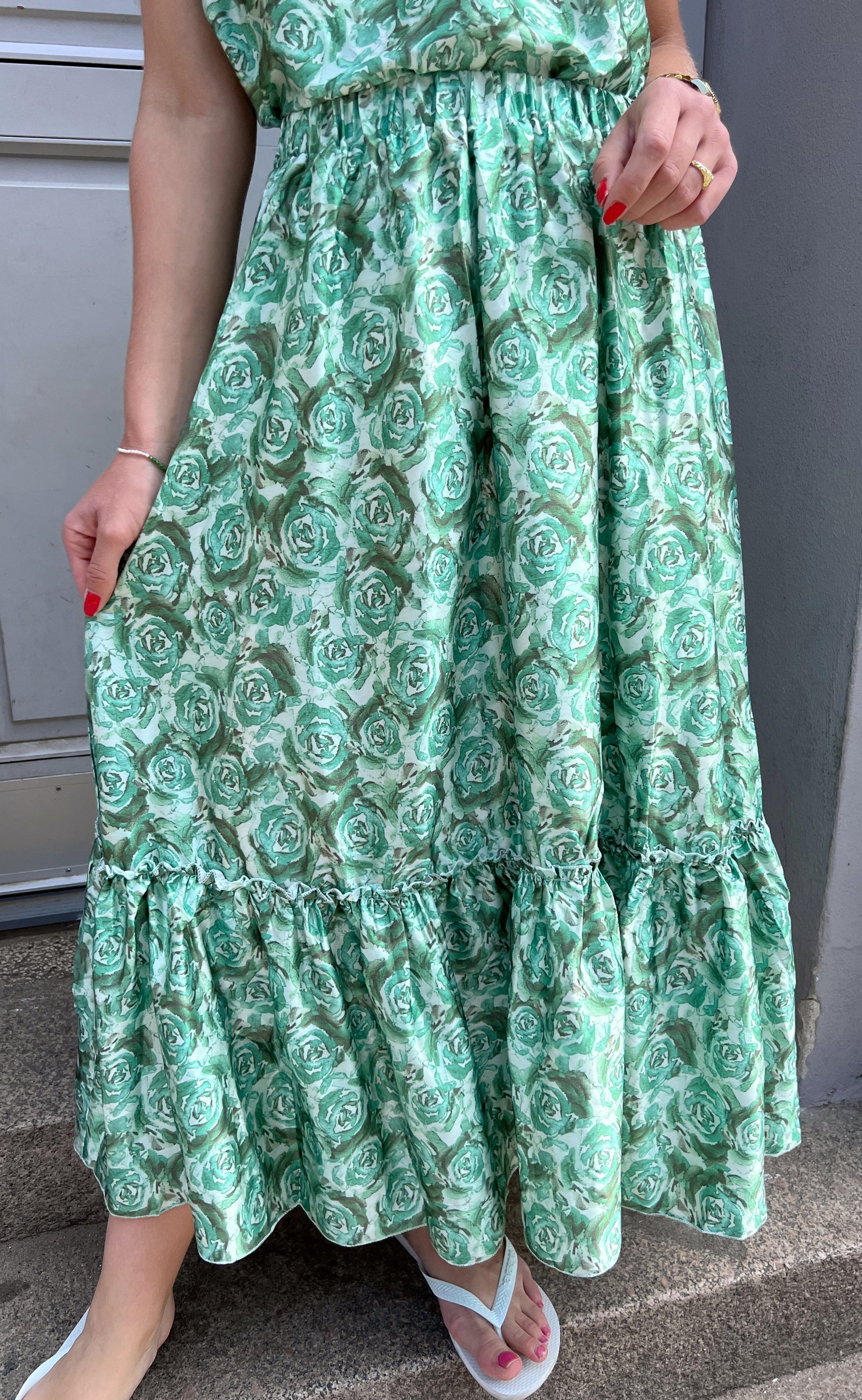INA Copenhagen Skjørt - Hanna - Green Roses