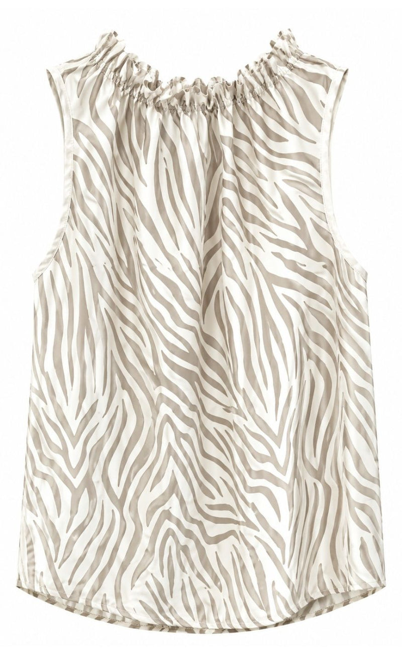 Marta Du Chateau Topp - Luciana Zebra - Beige
