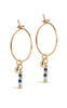 ENAMEL Copenhagen Øredobber - Petra Dangle - Moon Tide