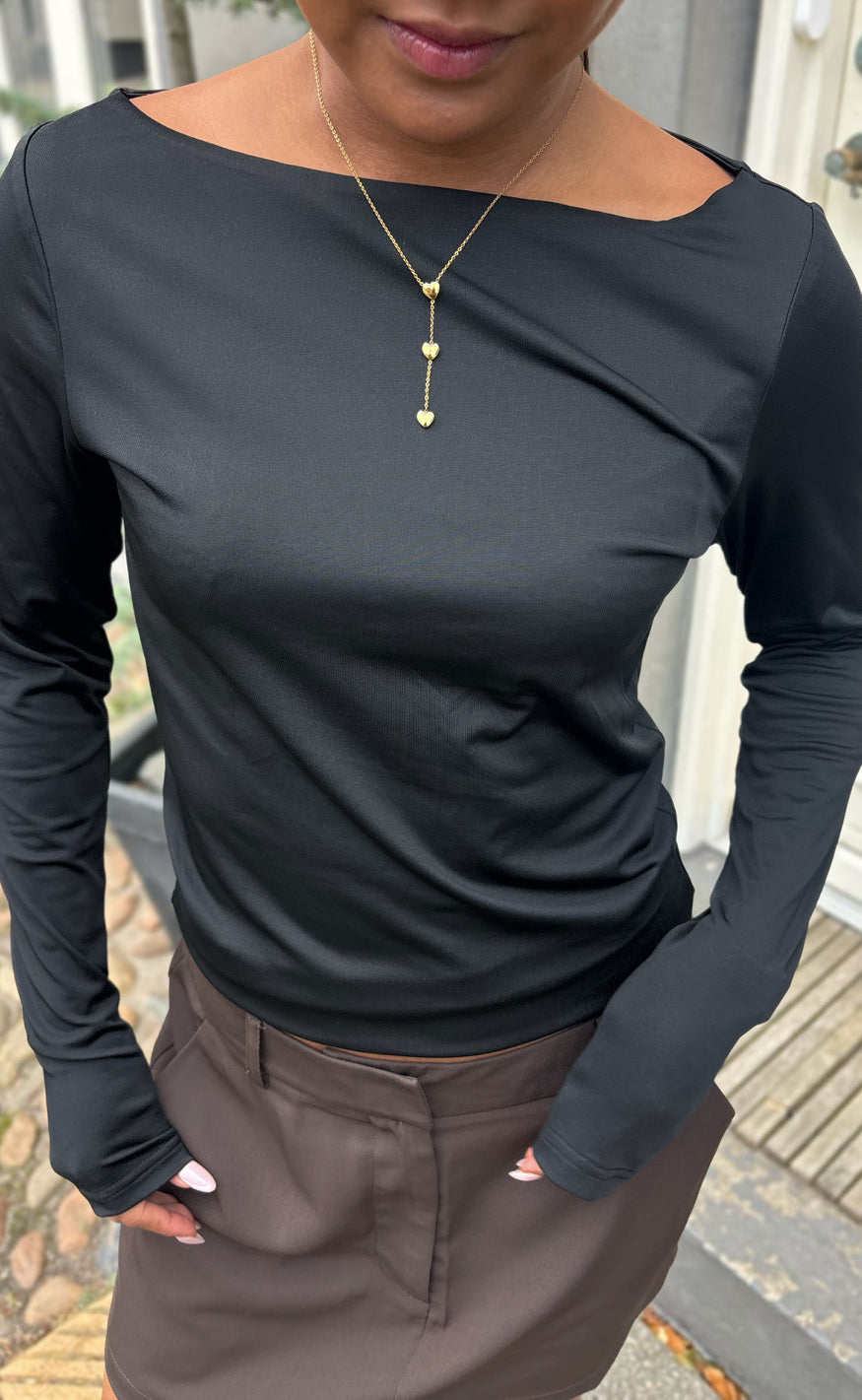 Say INA Copenhagen Bluse - Opal - Black