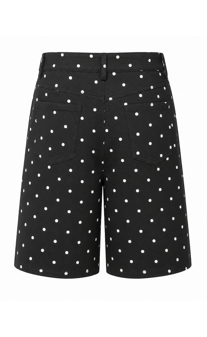 Say INA Copenhagen - Sanna Shorts - Black W. White Dots