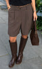 Say INA Copenhagen Shorts - Sanna - Dark Brown