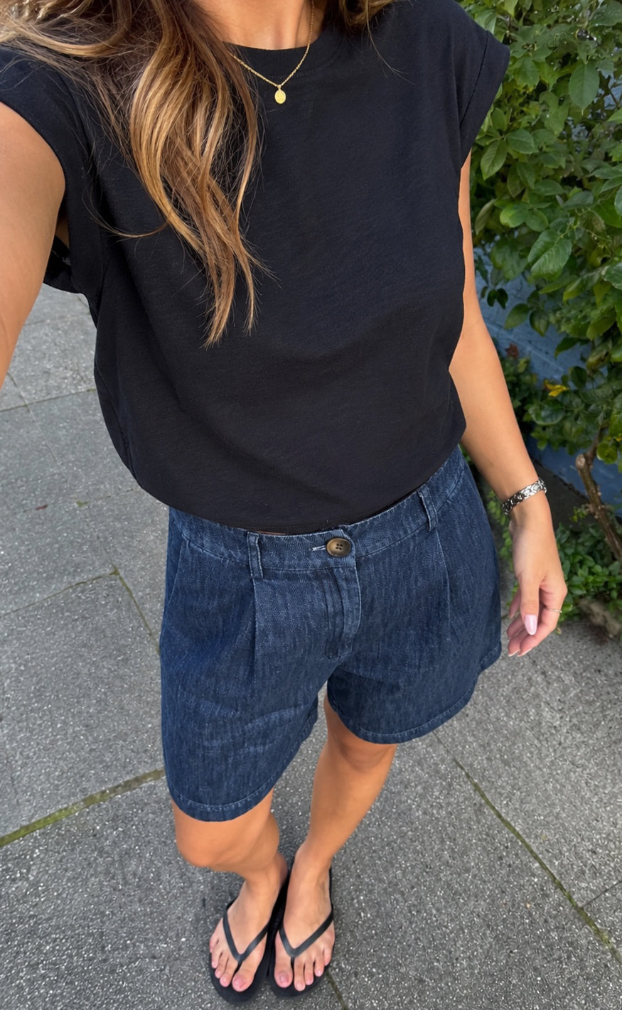 Say INA Copenhagen Shorts - Sanna - Denim Blue