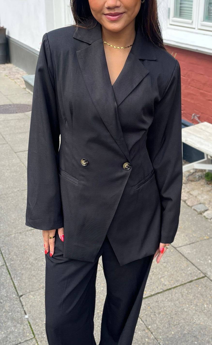 Say INA Copenhagen Blazer - Anne Asymmetrical - Black