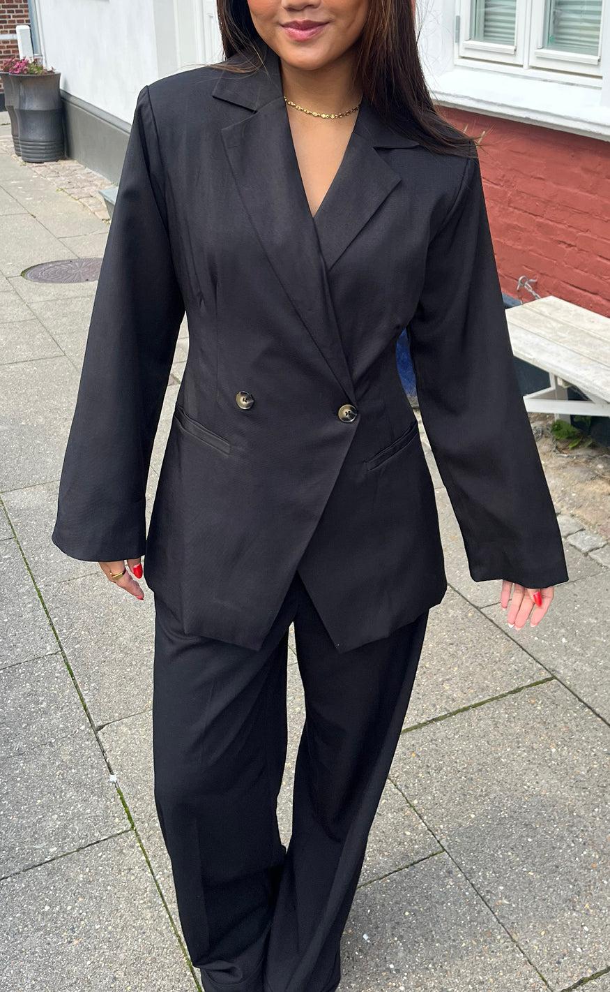 Say INA Copenhagen Blazer - Anne Asymmetrical - Black