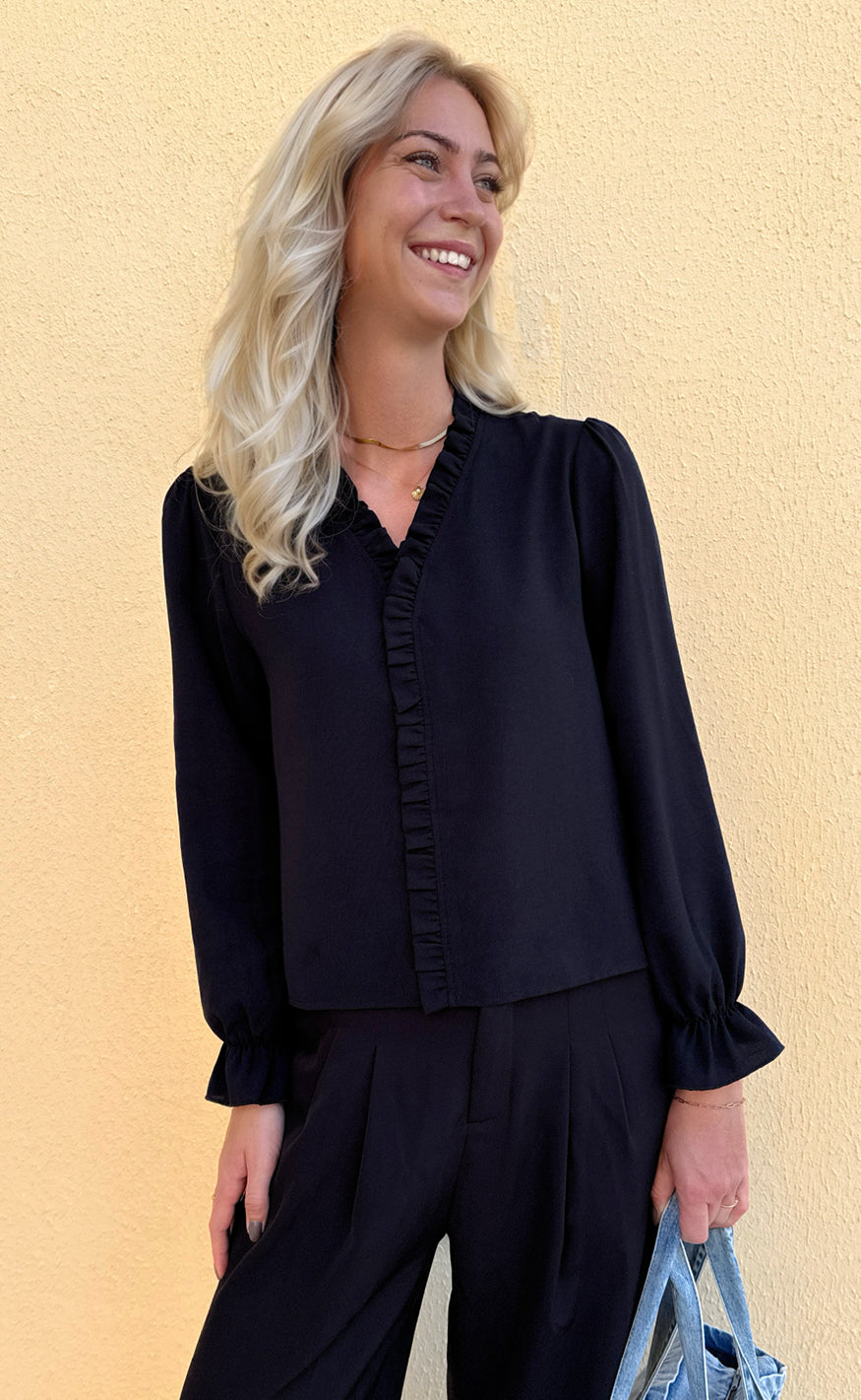 Say INA Copenhagen Bluse - Catja - Black