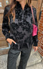 Say INA Copenhagen Bluse - Nora - Black Flowers