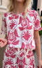 Say INA Copenhagen Bluse - Vicky - White/Pink Paisley