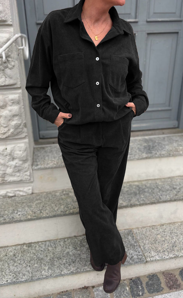 Say INA Copenhagen Bukser - Carina - Black Corduroy