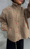 Say INA Copenhagen Fleecejakke - Fia - Taupe W. Cherry