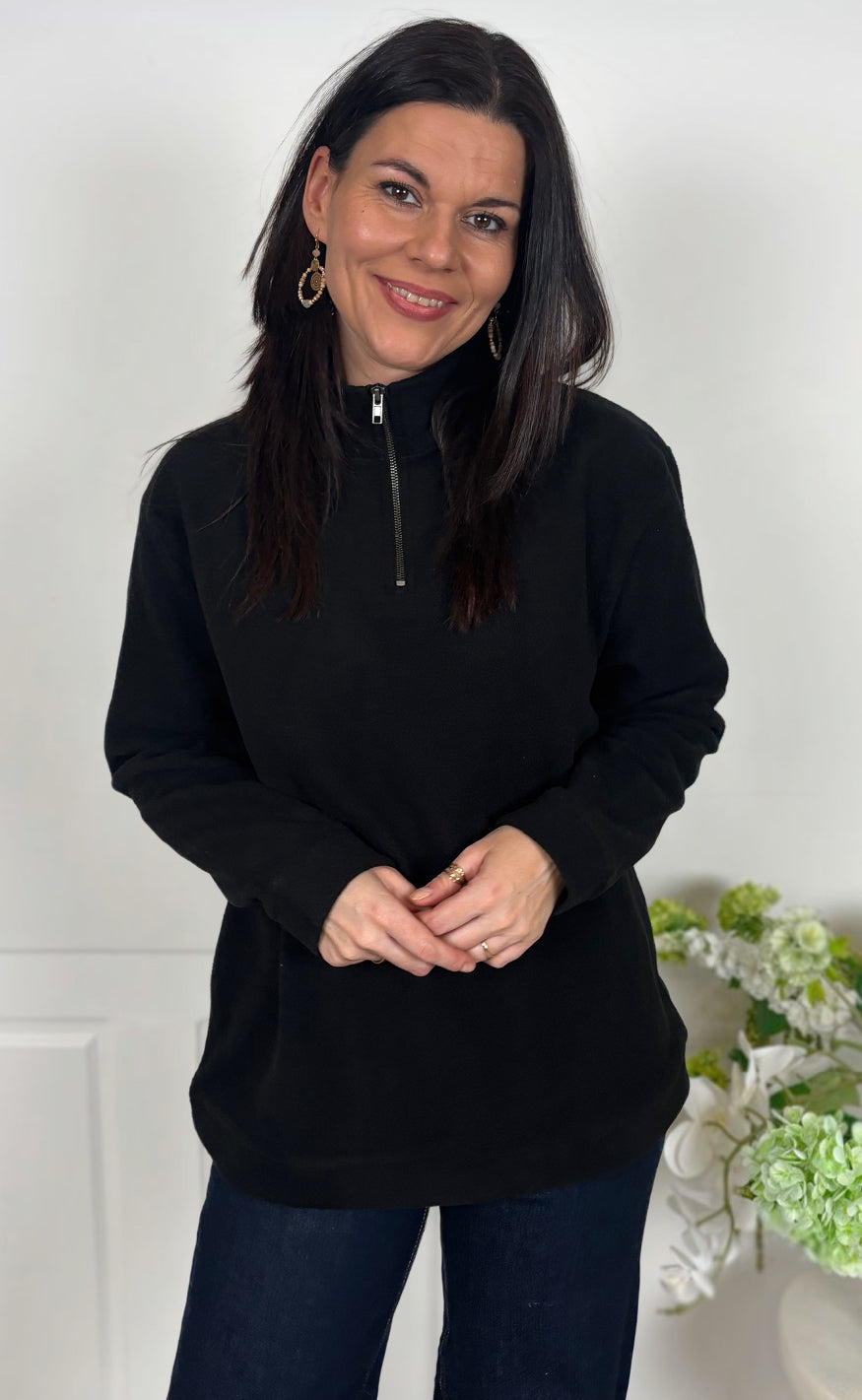 Say INA Copenhagen Fleece Genser - Fie - Black