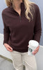 Say INA Copenhagen Fleecegenser - Fie - Warm Brown