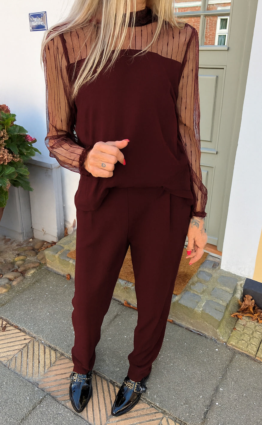 Say INA Copenhagen Jumpsuit / Buksedragt - Trisha - Bordeaux