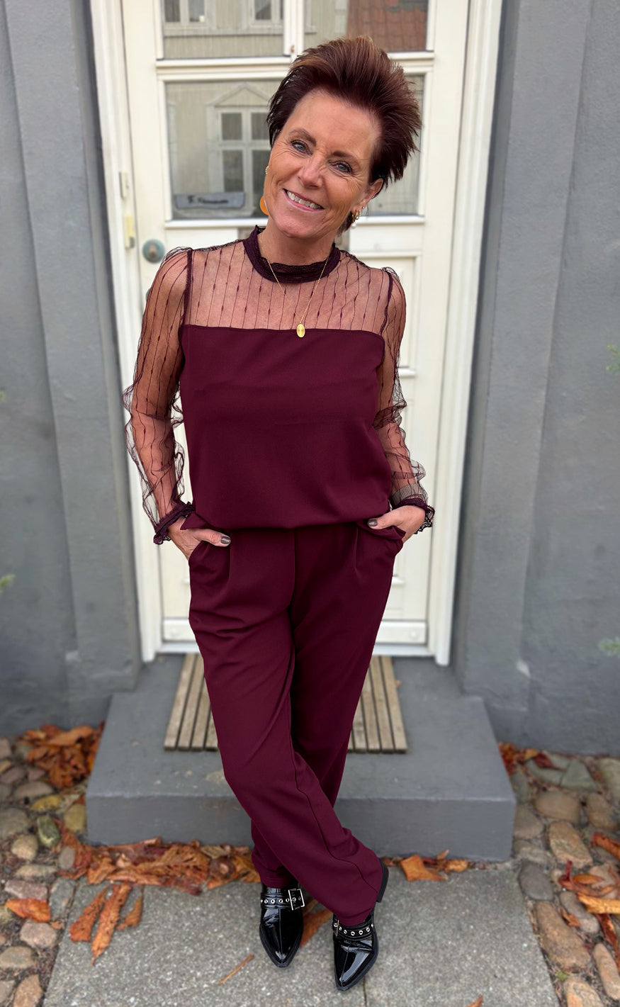 Say INA Copenhagen Jumpsuit / Buksedragt - Trisha - Bordeaux