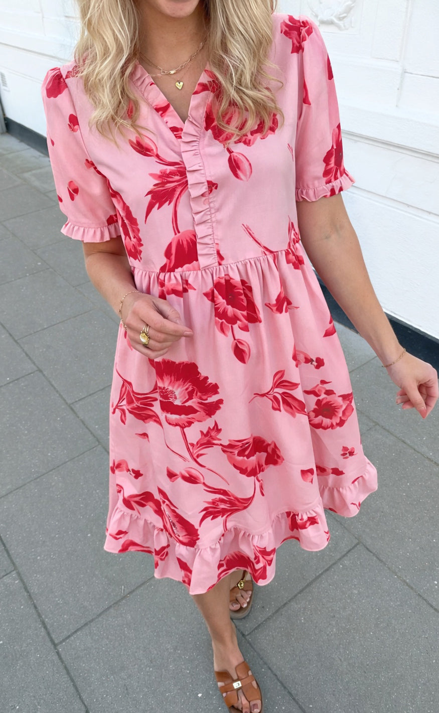 Say INA Copenhagen Kjole - Catja Summer - Rosy Flower
