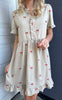 Say INA Copenhagen Kjole - Catja Summer - Sand W. Cherries