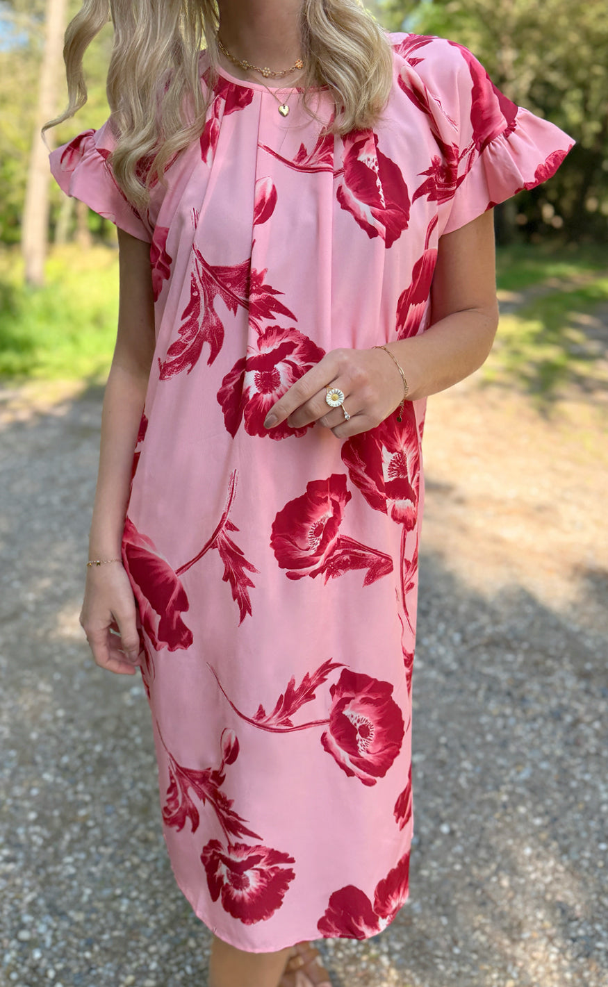 Say INA Copenhagen Kjole - Cecilia - Rosy Flower