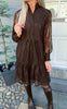 Say INA Copenhagen Kjole - Dalia - Dark Brown