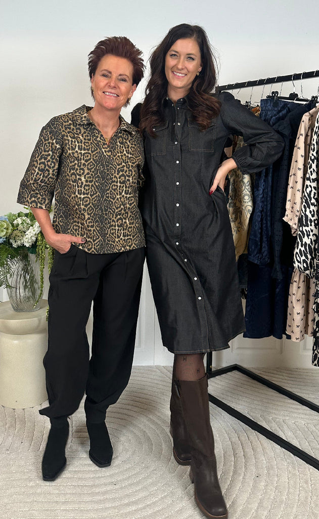 Say INA Copenhagen Kjole - Detia - Black Denim