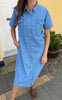 Say INA Copenhagen Kjole - Detia Summer - Light Blue Denim