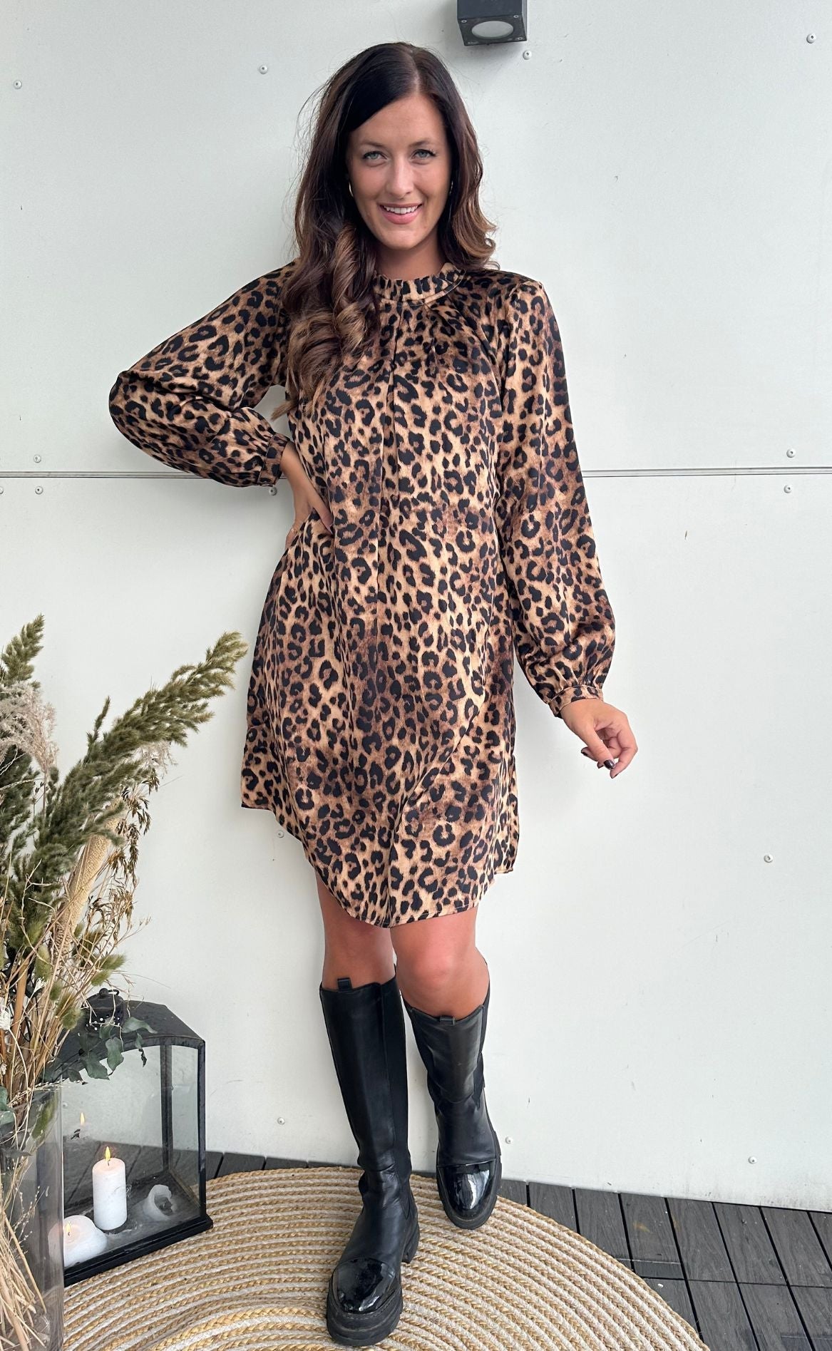 Say INA Copenhagen Kjole - Hazel - Leopard