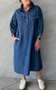 Say INA Copenhagen Kjole - Holly - Denim Blue