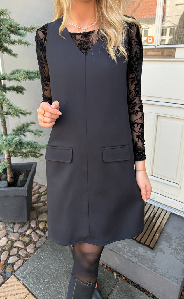 Say INA Copenhagen Bluse - Sophia Mesh - Black Flower