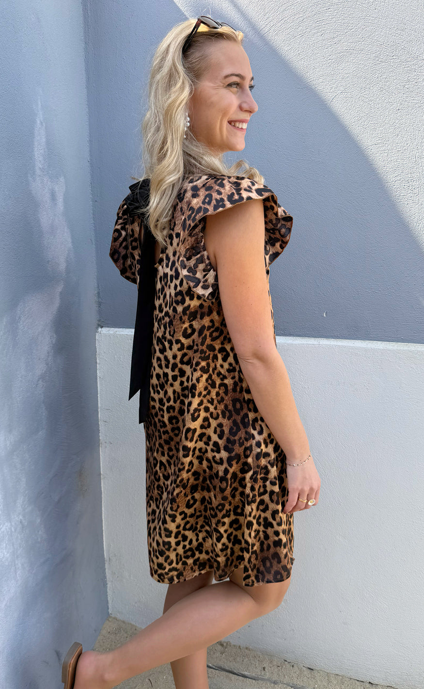 Say INA Copenhagen Kjole - Kati Bow - Leopard W. Black Bow