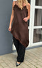 Say INA Copenhagen Kjole - Lavi Lace - Dark Brown Satin
