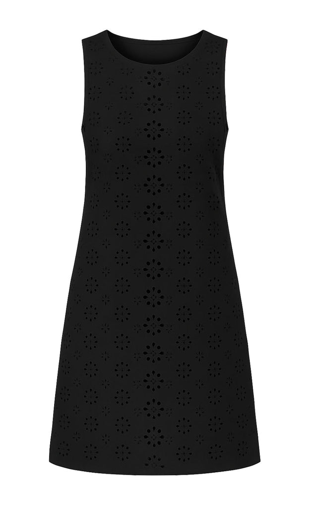 Say INA Copenhagen Kjole - Maja - Black Denim W. Embroidery