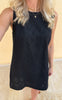 Say INA Copenhagen Kjole - Maja - Black Denim W. Embroidery