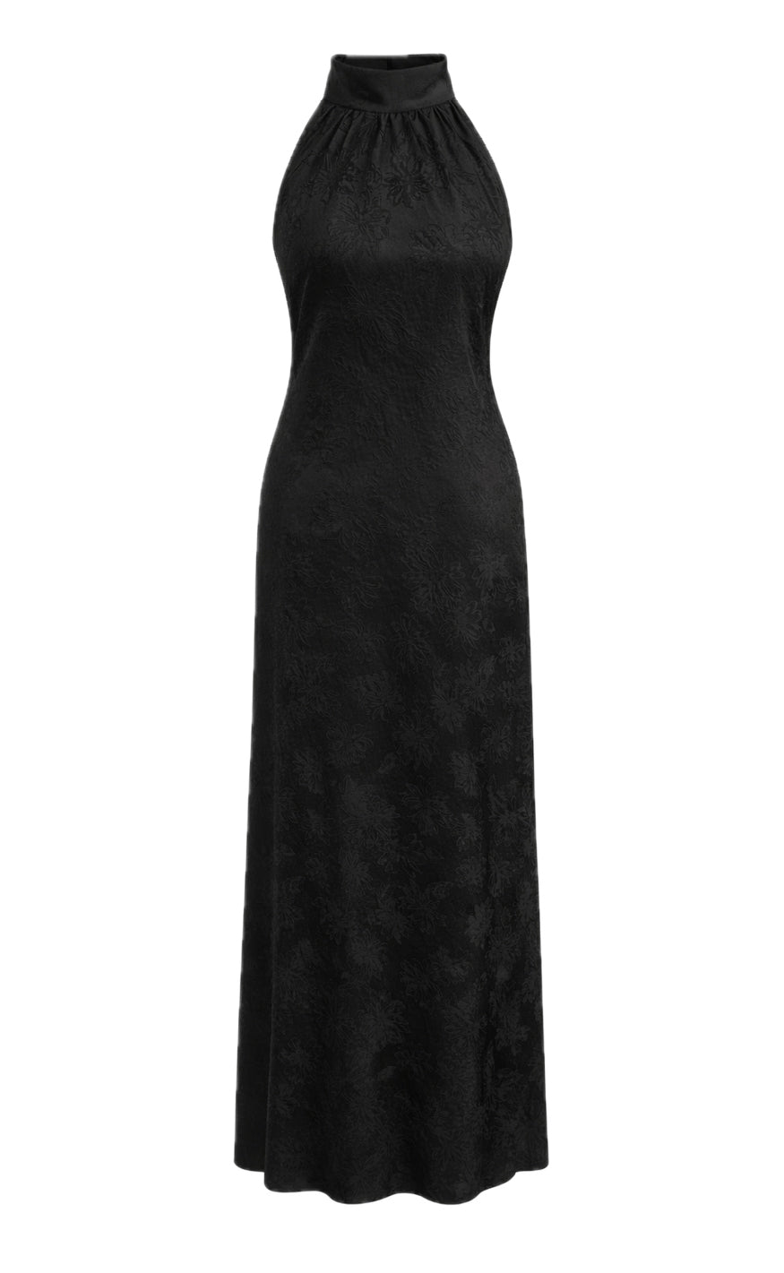 Say INA Copenhagen Kjole - Malina - Black Flower