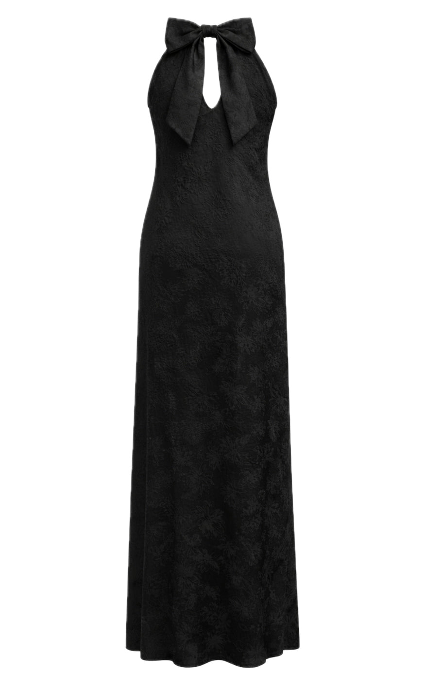 Say INA Copenhagen Kjole - Malina - Black Flower