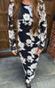 Say INA Copenhagen Kjole - Maria LS - Black W. Ivory 3D flowers
