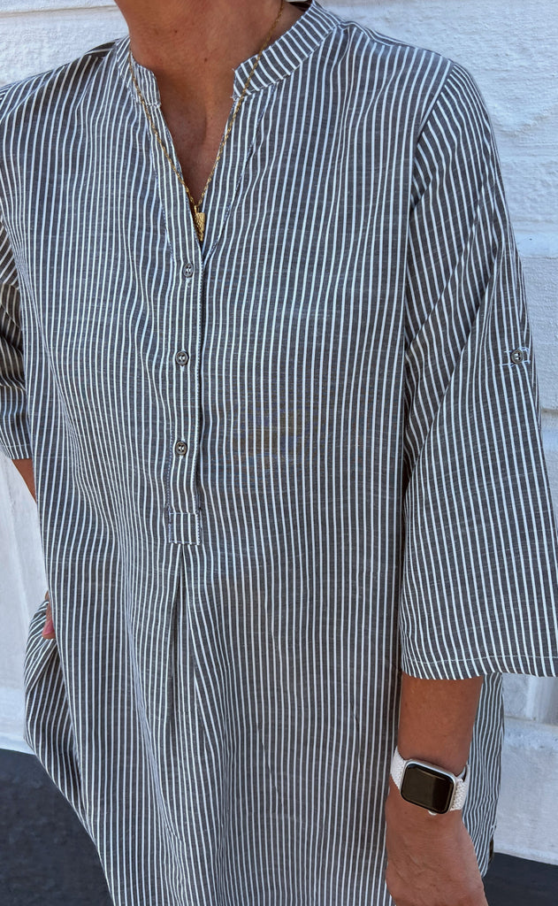 Say INA Copenhagen Kjole - Nia - Black Striped