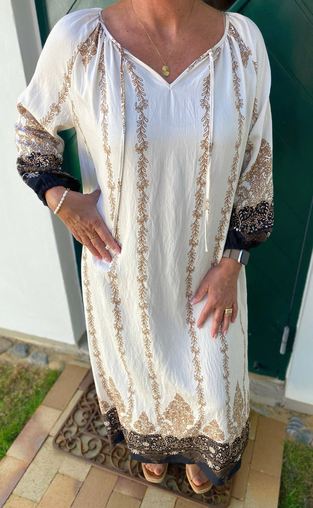 Say INA Copenhagen Kjole - Susanna - Border Paisley