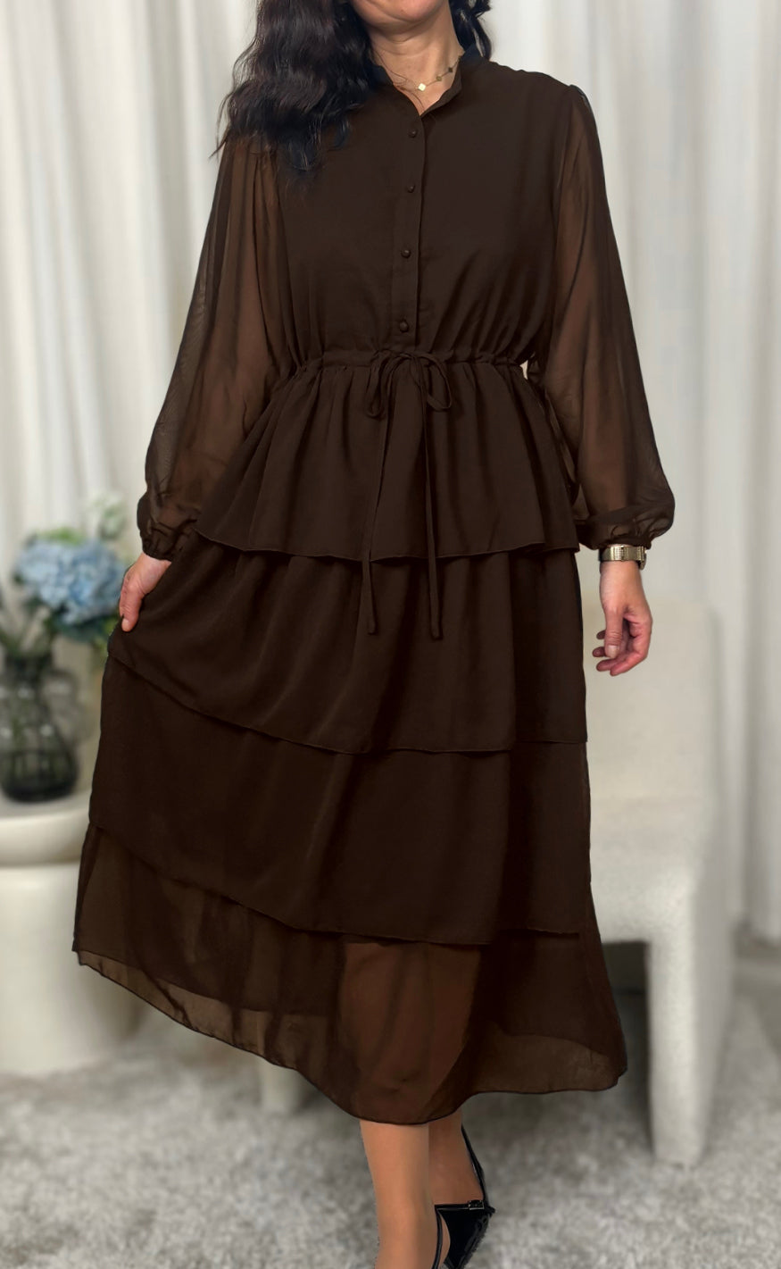 Say INA Copenhagen Kjole - Victoria - Dark Brown
