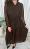 Say INA Copenhagen Kjole - Victoria - Dark Brown