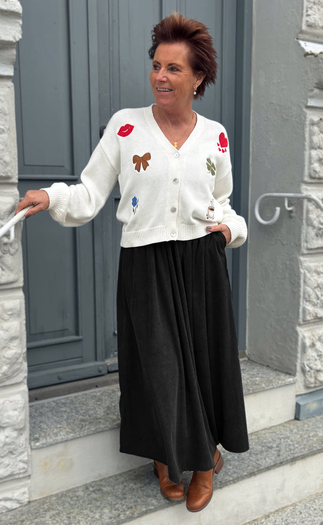 Say INA Copenhagen Skjørt - Lucia - Black Corduroy