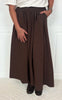 Say INA Copenhagen Skjørt - Lucia - Dark Brown W. Pinstripe